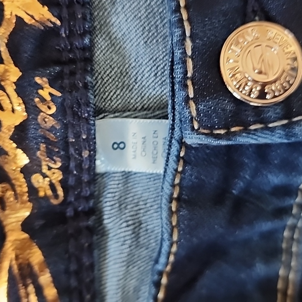 Seven7 Slim Bootcut Jeans in Dark Blue - Picture 6 of 8